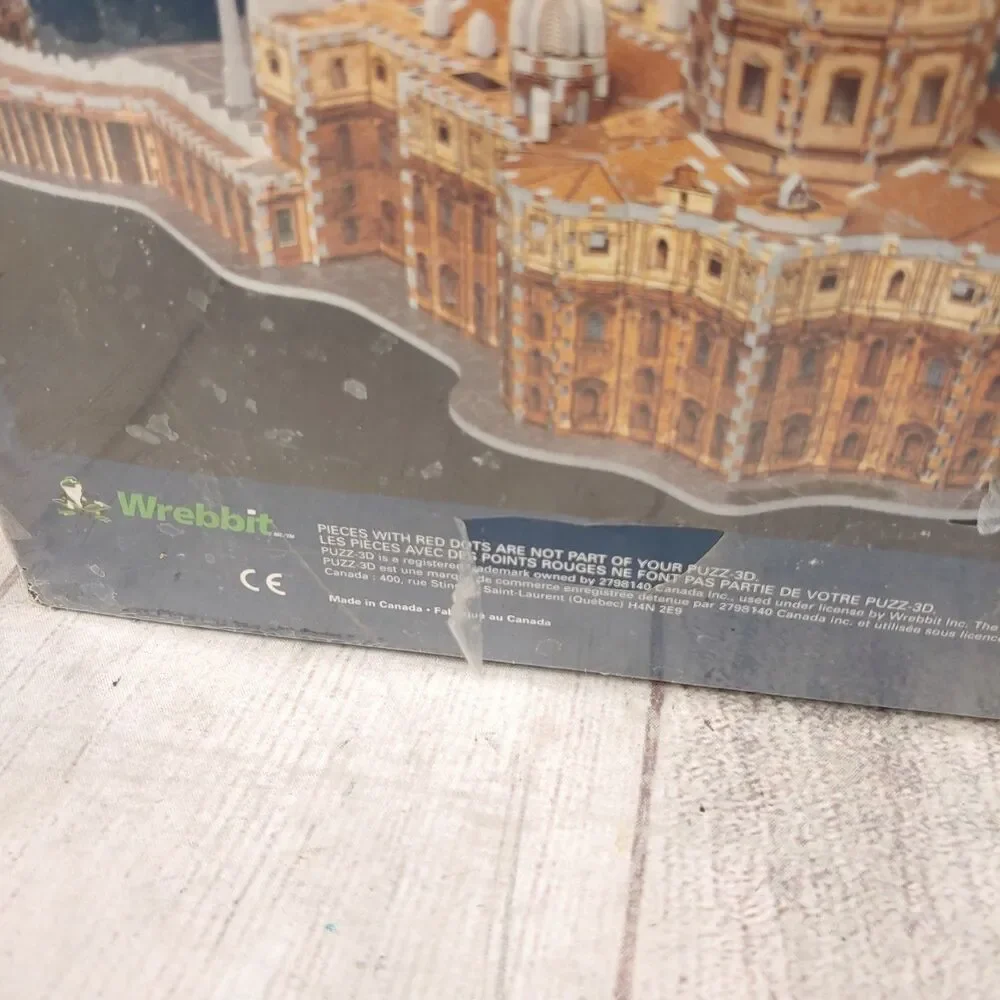 NEW & SEALED Puzz 3D St. Peter’s Basilica Vatican Rome 966 Pieces Wrebbit Puzzle